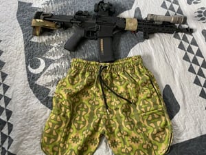 Image of M98 Camo Fleece Lounge Shorts