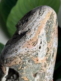 Image 3 of PEACHY GREEN VEINLESS OCEAN JASPER FREEFORM -MADAGASCAR-