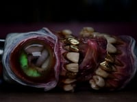Image 11 of Parasite cyclops - Glow in the Dark Bic Lighter Sleeve OOAK