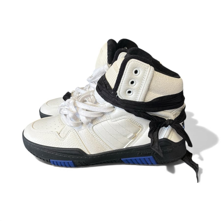 Image of Saint Laurent Cure Leather Trainers