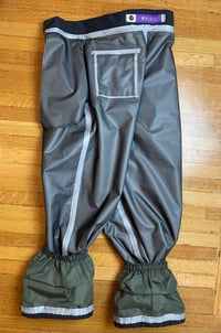Image 8 of BLACK EXTRA-BAGGY TECH LIZARD PANTS
