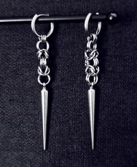 Image 3 of Earrings - Byzantine, long spike