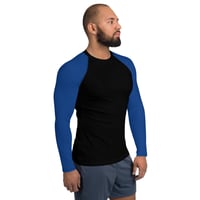 Image 2 of Enigma Blue Men's Rash Guard  