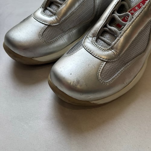 Image of 2000s Silver Prada Cups, Size UK 6