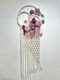 Image 1 of Macrame 3D Flower Dream Catcher
