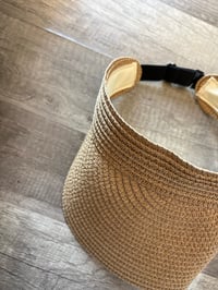 Image 2 of Straw tan visor 