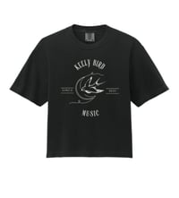 Keely Bird Music Black Cropped Tee