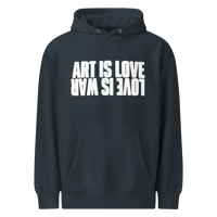 Image 3 of Art is Love premium mid-weight hoodie Dark