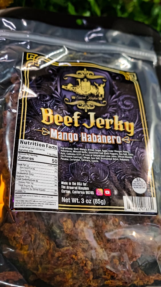 πThe Armored Kingdom Mango Habanero Beef Jerky π₯πΆπ