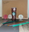 Rose Gold Starbucks Glitter Tumbler 