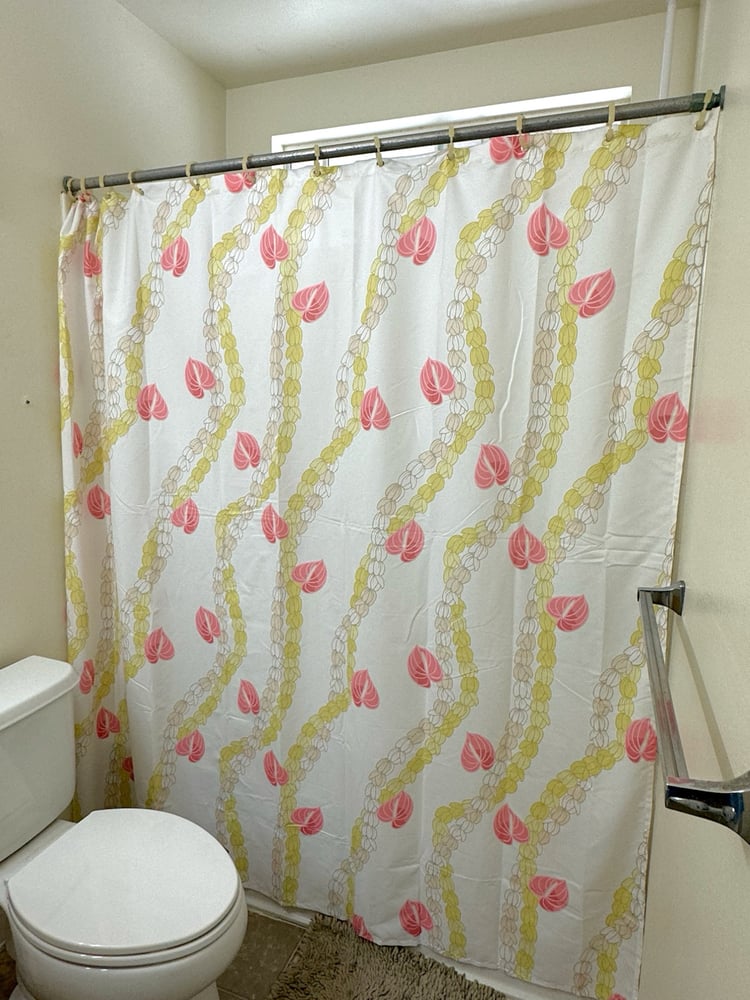 Image of Hunnygirl Pikake Shower Curtain