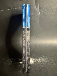 Image 4 of Burl G10 & Black Mango GLOW Segmented Knife Scales