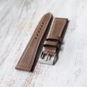 20mm Box Stitched Antique Brown Strap