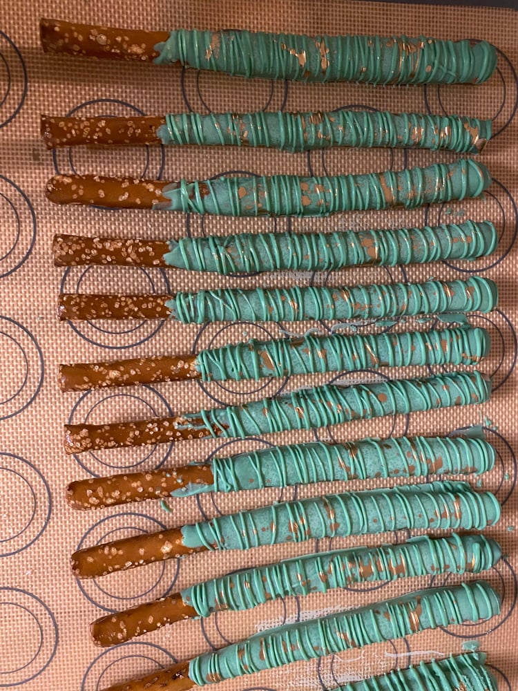 Image of Chocolate Dipped Pretzel Rods