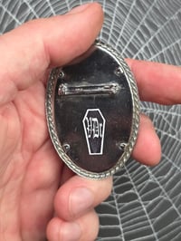 Image 4 of Vintage Brooches-  1940s engravings page & preserved spider webs - 5