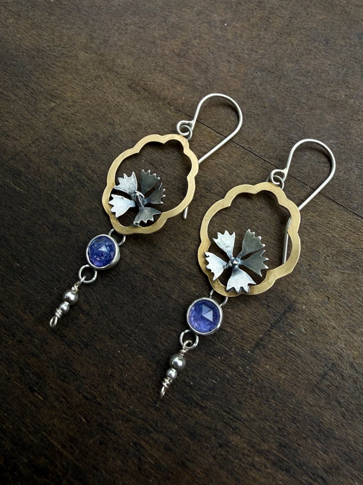 Image of Cornflower Bloom Earrings