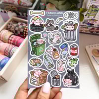 Image 3 of Trash land | Matte Sticker Sheet