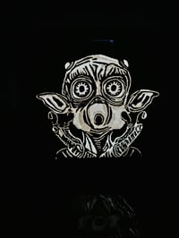 Image 2 of Mac and me 6x6 inch carvicture 
