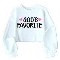 Image 1 of God’s Favorite Cropped Sweatshirt 