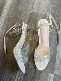 Image 2 of NWT clear heels (12)