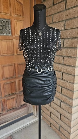 Image of Pearl Rhinestone Top