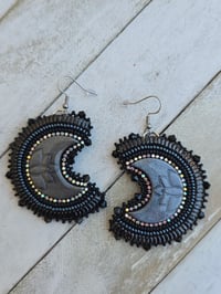 Image 1 of Black Crescent earrings 