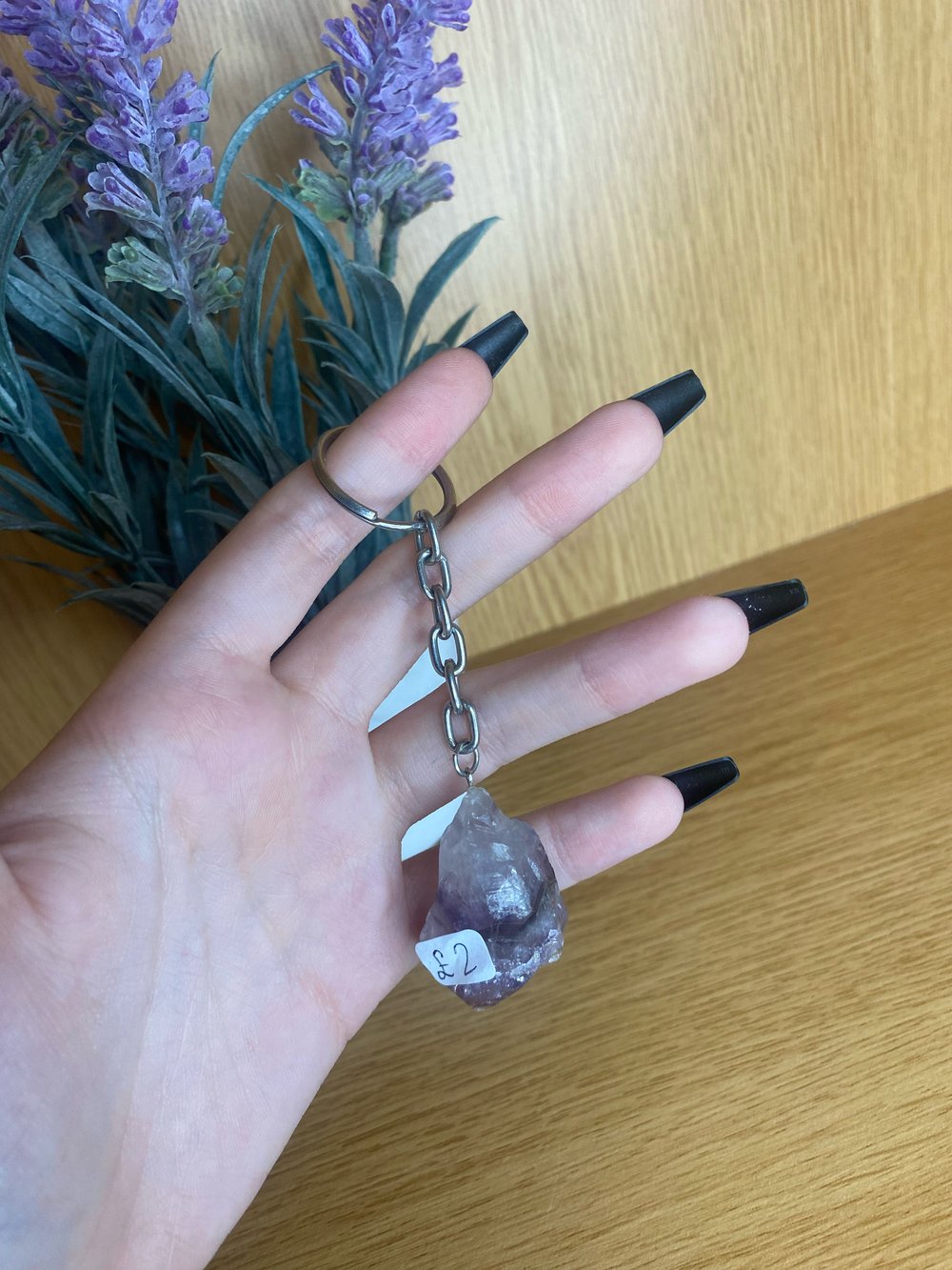 Amethyst keyring