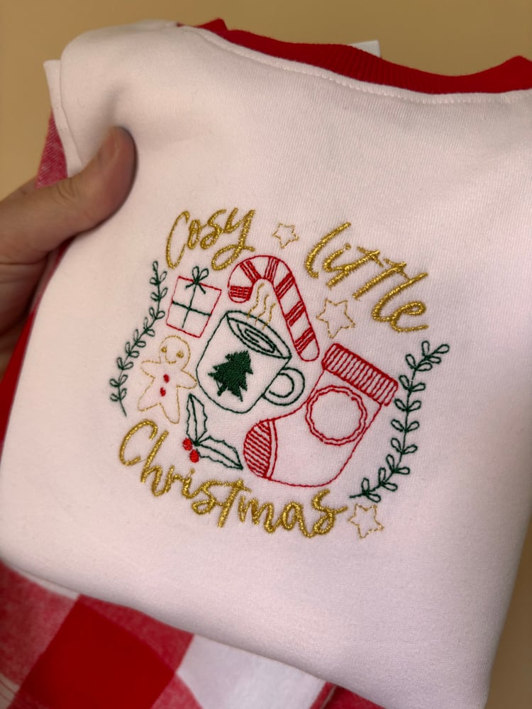 Image of 4-5 check red Christmas pjs