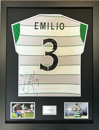 Signed Framed Emilio Izaguirre Celtic FC Shirt