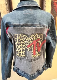 Image 1 of Vintage Denim Jean Jacket MTV - X-Large
