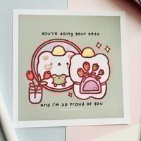 Image 2 of Doing Your Best Art Print