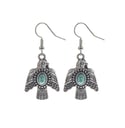 Crave Silver Turquoise Bird Earrings