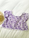 Ready Made Size 18 Purple Paisley Cropped T Top with Free Postage 