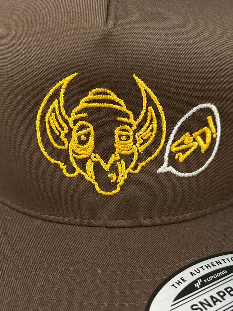 Image of SD Line Drawing Goblin Snapback Mesh Hat