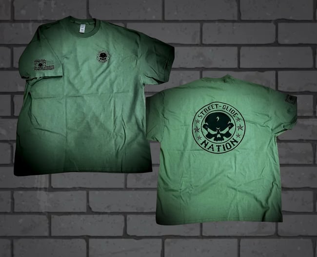Street Glide Nation Military Green T 