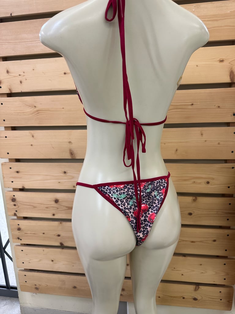 Cherry x cheetah swimsuit Image 4