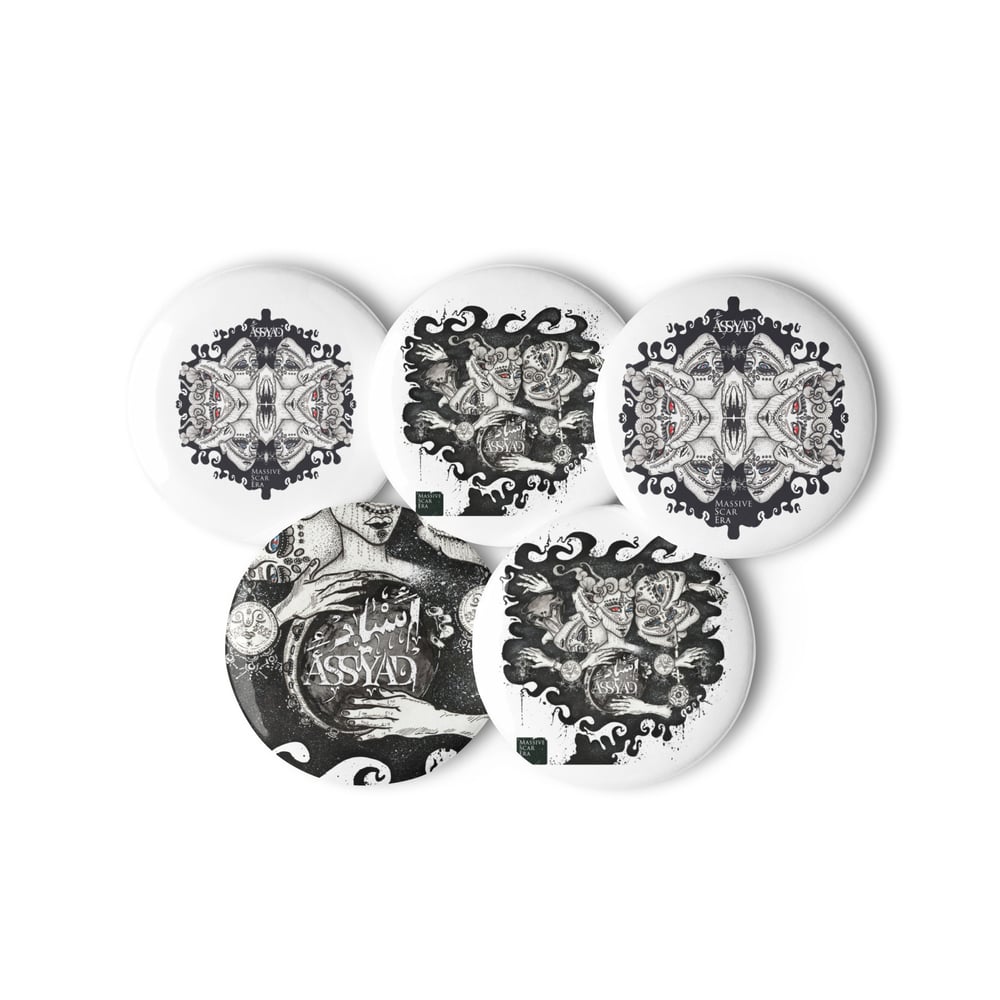 Image of Set of pin buttons