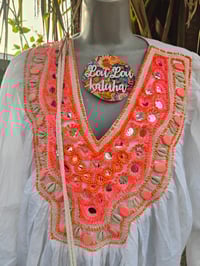 Image 4 of Cotton kaftan and matching bag set