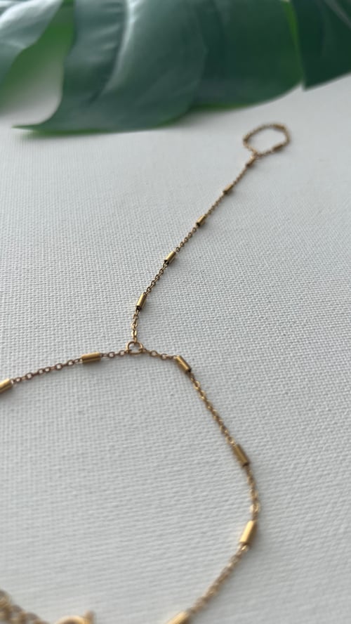 Image of THIN LINE • Hand Chain Bracelet