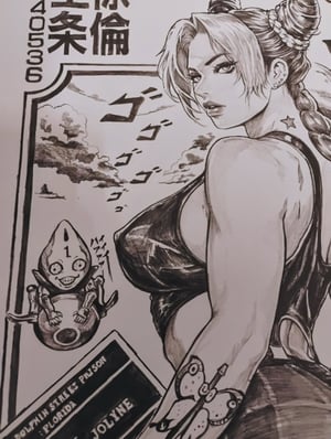 Image of Original Art: Jolene Cujoh ~ < JoJo’s Bizarre >  // Hyde Zhang
