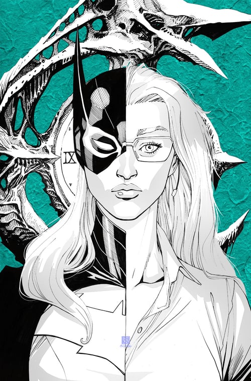 Image of DETECTIVE COMICS BABS KNIGHTMARE VARIANT COVER DC COMICS original art