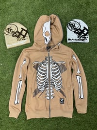 Nu Bone Full zip hoodies I Nude