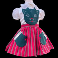 Image 6 of Christmas Kitty Face Pinafore