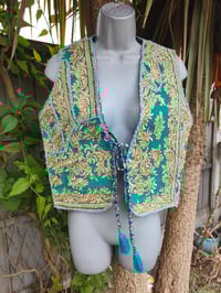 Image 1 of Mykonos Jewelled Waistcoat -Green 6-8 uk