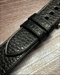 Image 3 of Black Calfskin - Hard Grain - Watch Strap