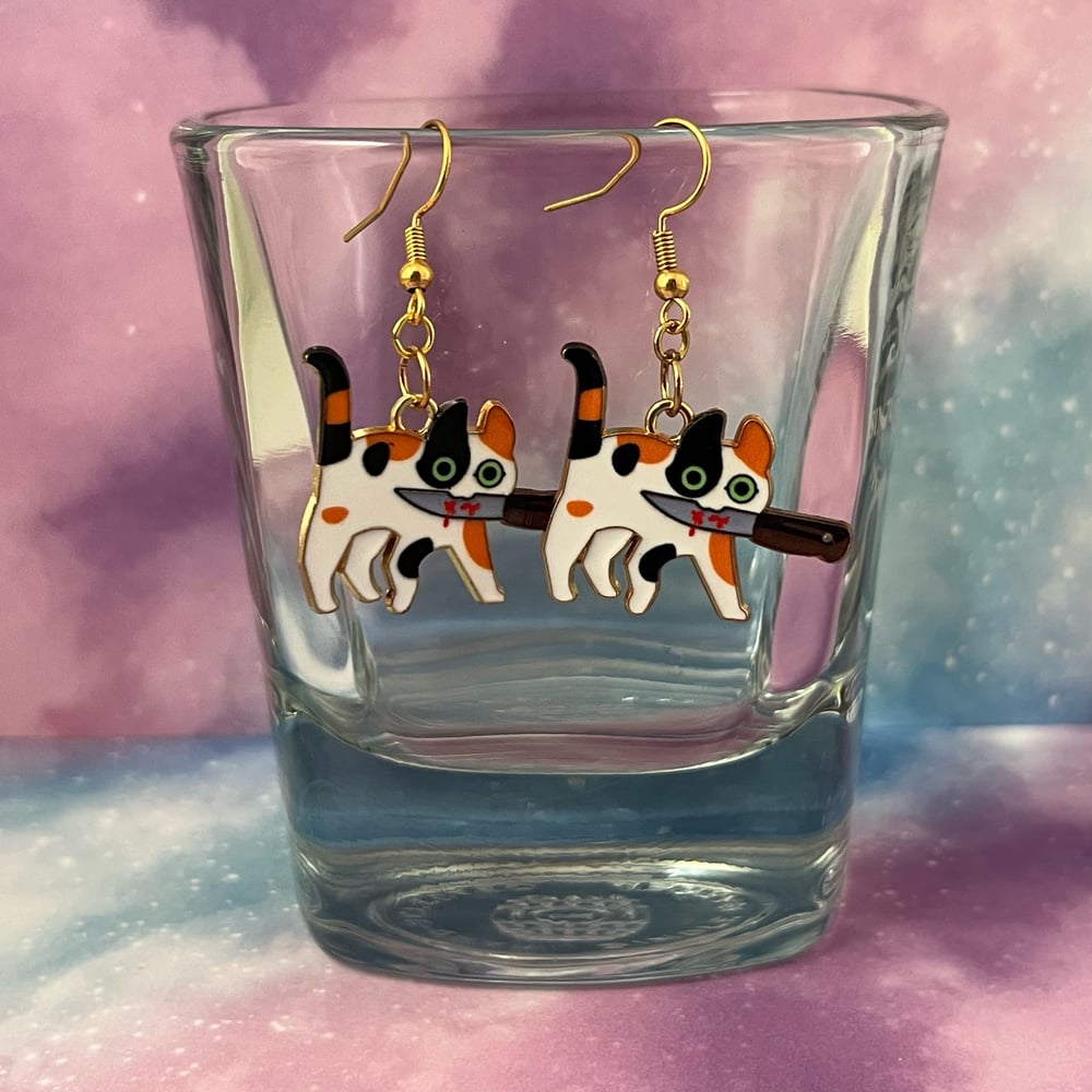 Image of Mxrder Kitten Cat Earrings