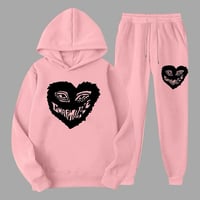 Og Mizzle heart Pink Jogger Set(Blk)