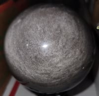 Image 2 of Silver Sheen Obsidian Sphere 