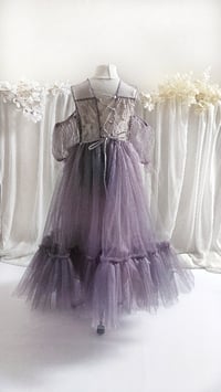 Image 2 of Tulle princess dress for photoshoots | Elvina | size 110 | dusty purple | photo props