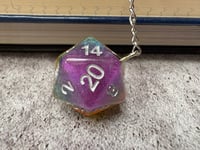 Image 5 of Rainbow D20 Tea Strainer Ball | Dungeons and Dragons Dice Tea Strainer